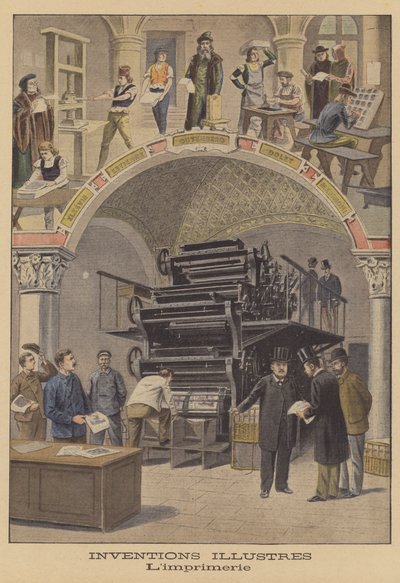 Inventions : la presse à imprimer - French School